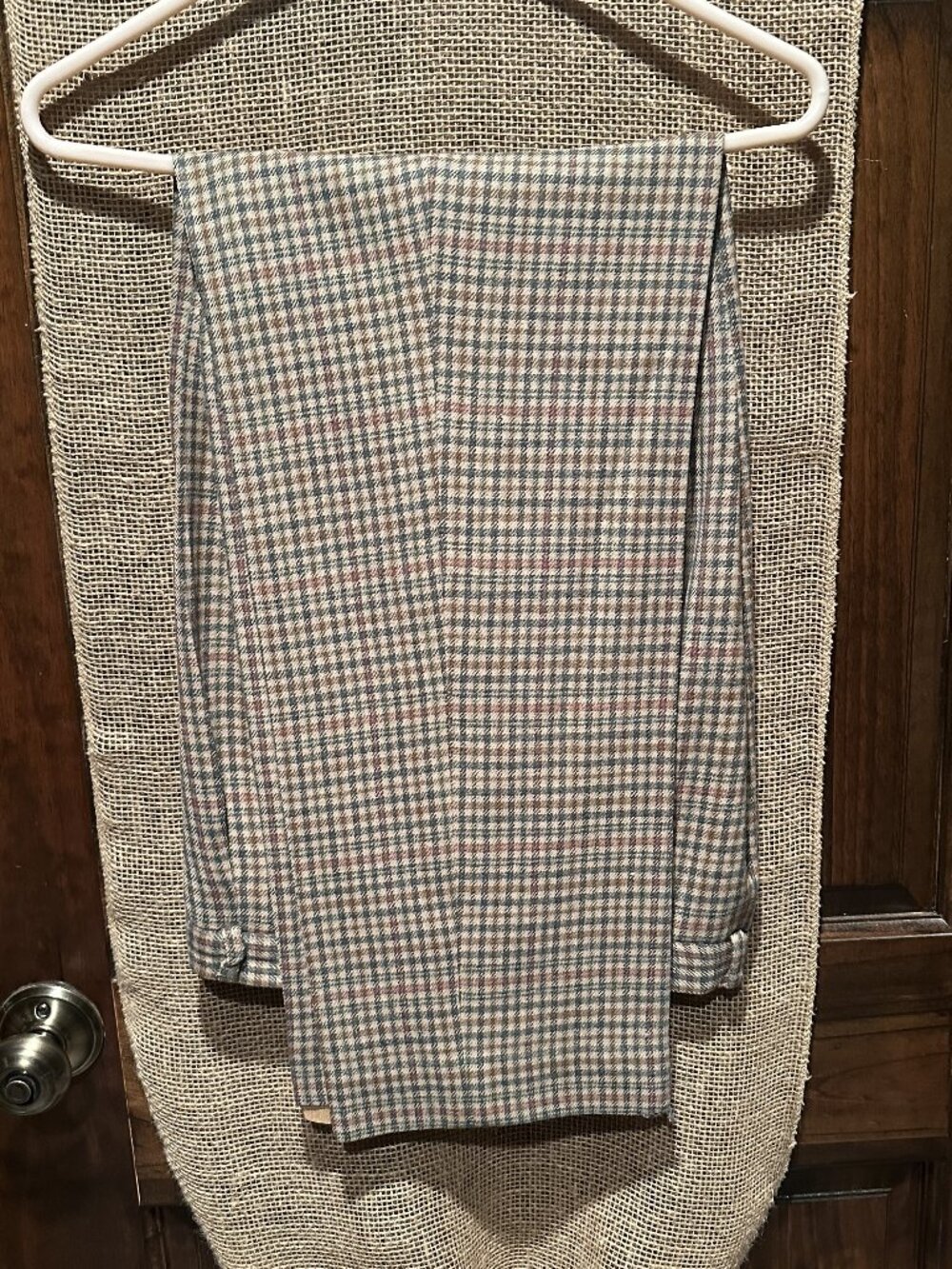 PENDLETON Women's Wool Houndstooth Lined Pants ~ Size 14